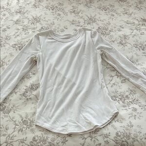 No Boundaries White Long Sleeve Top